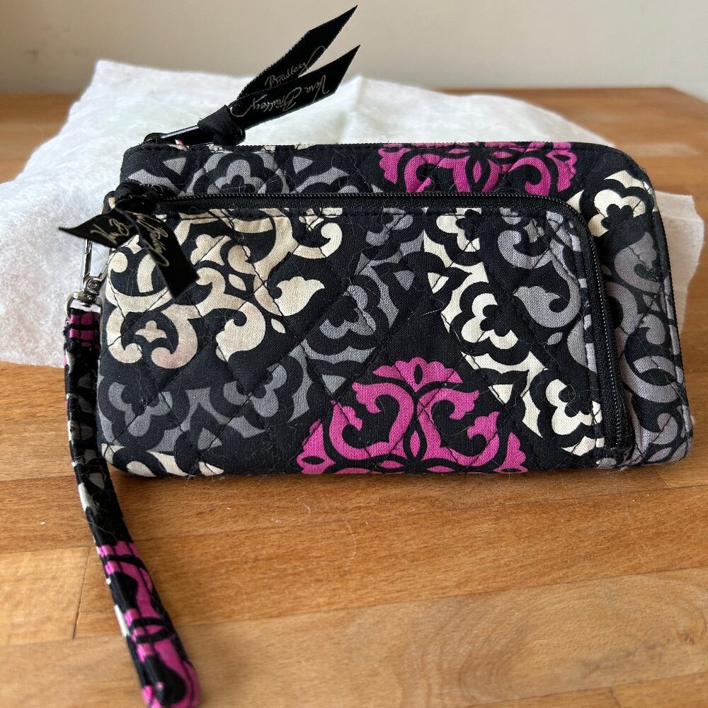 Vera Bradley Canterbury Magenta Wristlet / Clutch